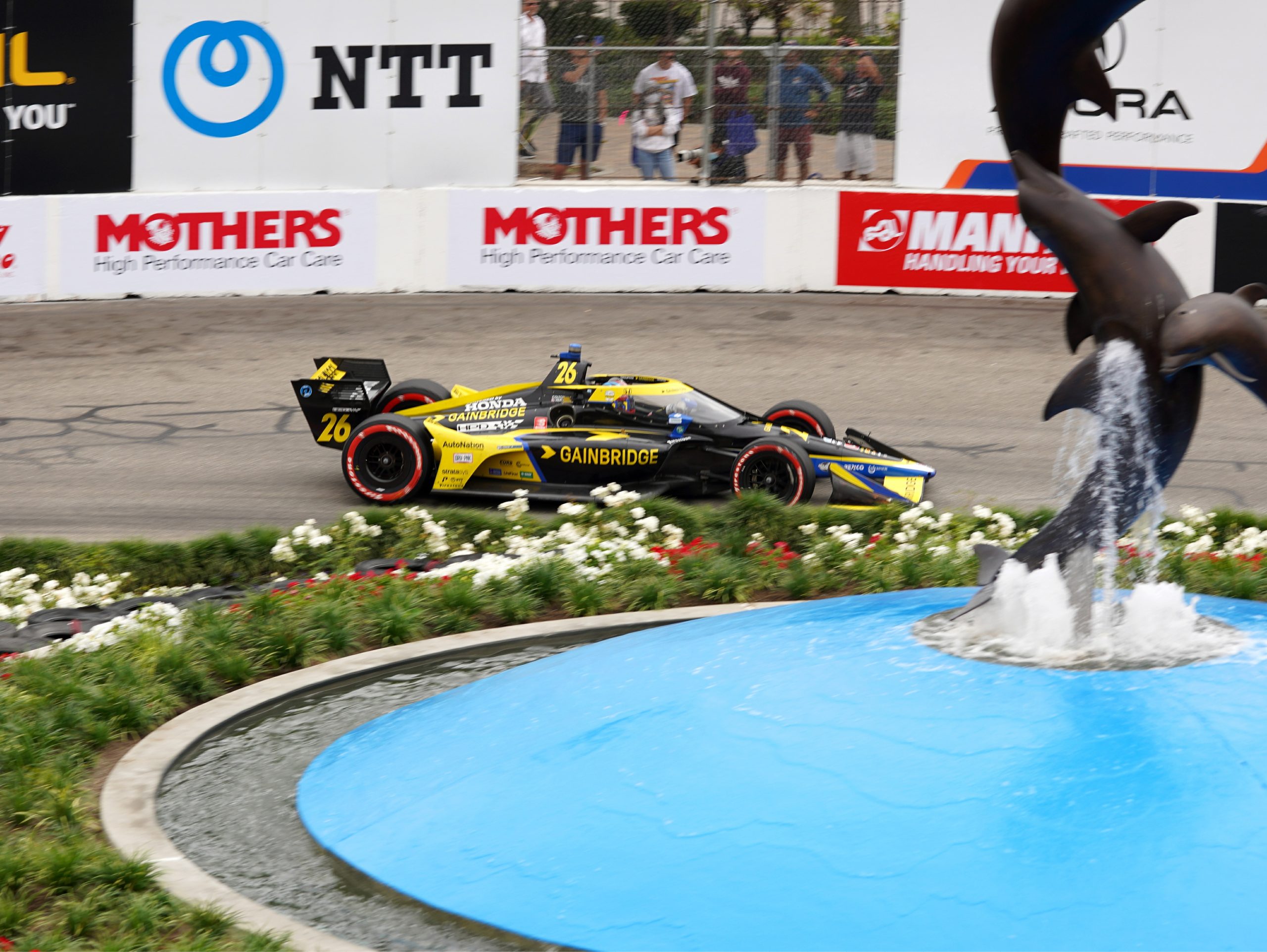 It wasn’t exactly a drive through the park for Herta. He started 14th and had contact with his teammate early on exiting the hairpin. However, he certainly made it look like a nice Sunday drive.