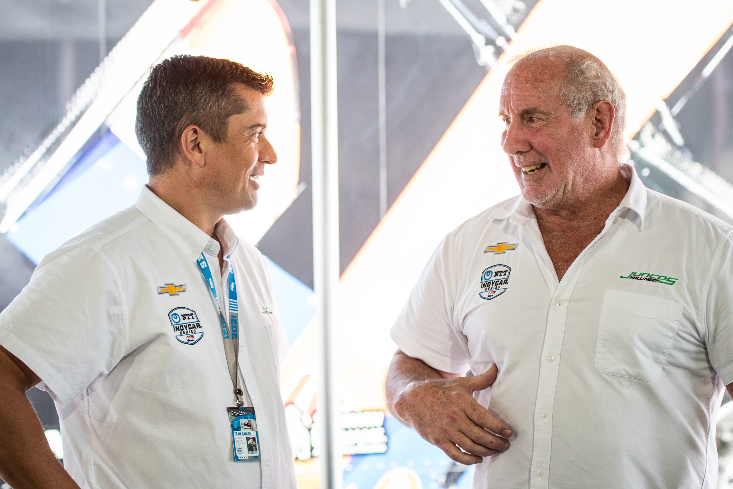 Ricardo Juncos (L) and Brad Hollinger (R) have teamed up to form Juncos Hollinger Racing and will be contesting the entire NTT IndyCar Series season in 2022 with driver Callum Ilott.