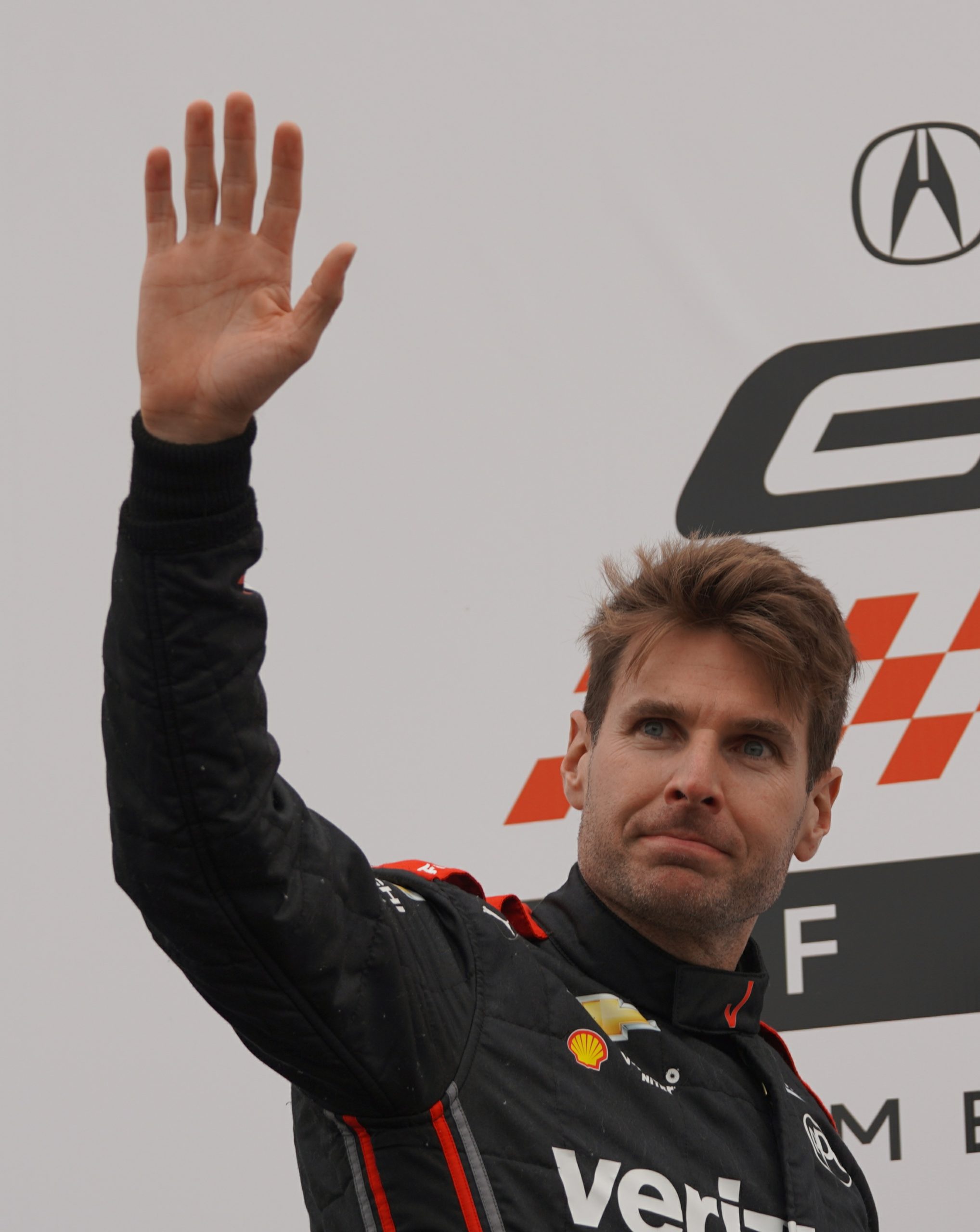 After a poor qualifying session (for him) Power already has his game face on prior to the start of the Acura Grand Prix of Long Beach.