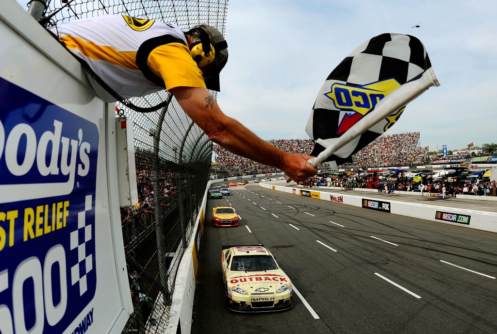 newman takes 1st checkered flag Custom